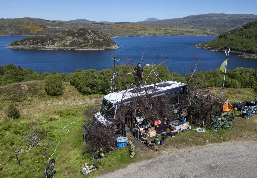 Man spends £10 a month on bills living off-grid 