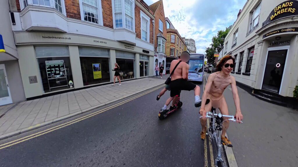 Naturist kicked by men on e-scooter during nudist charity cycle - Discover SWNS