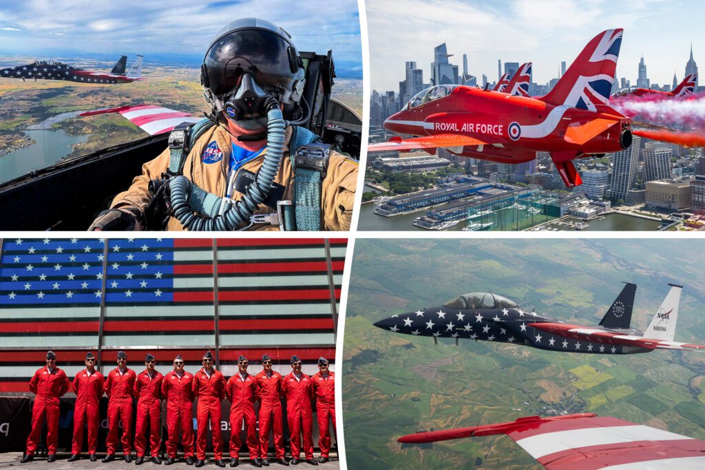 Red Arrows soar over New York for America's 250th birthday - Discover SWNS